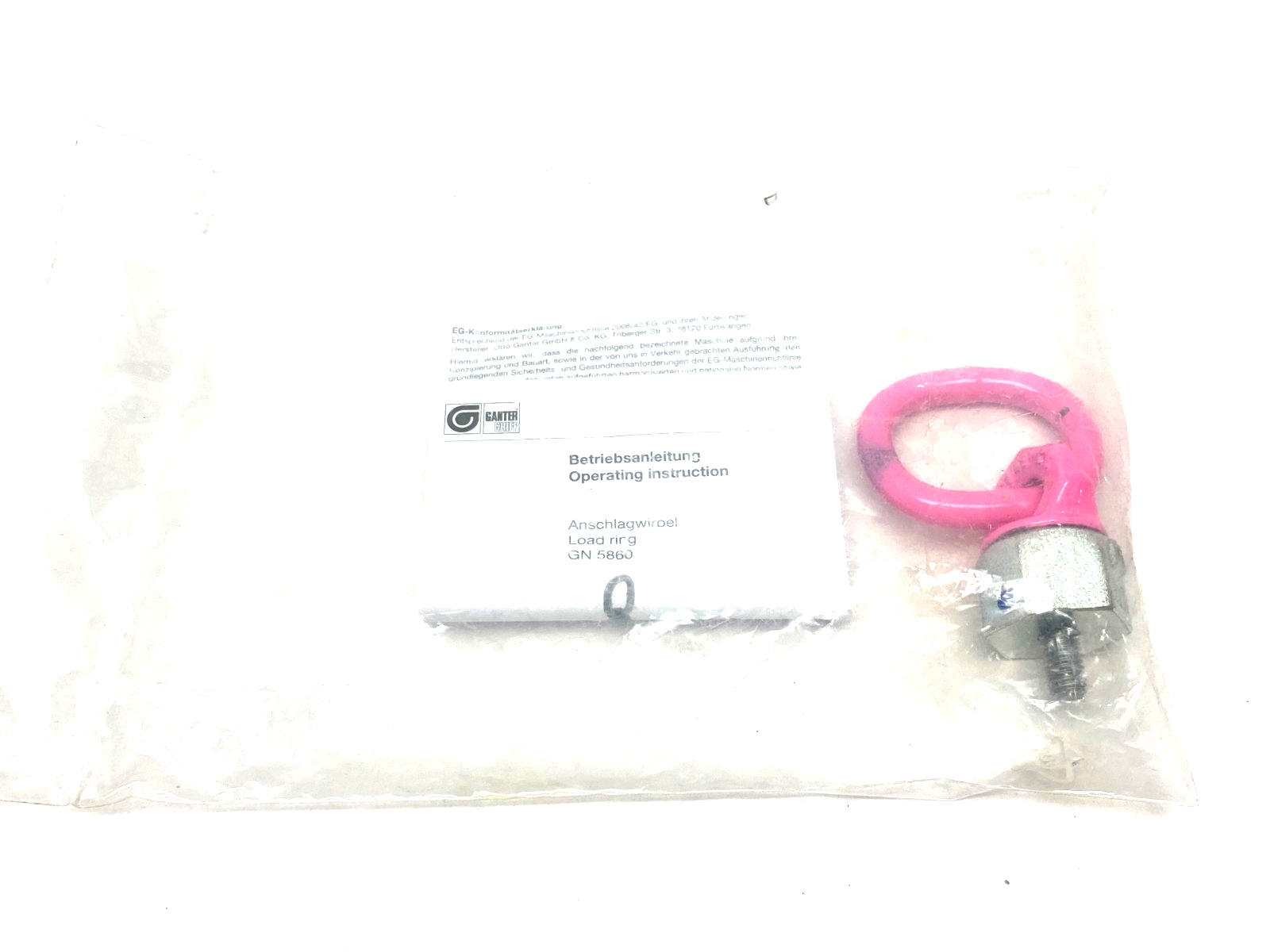 Otto Ganter BT-5860-V1-03.14 Load Ring Pink GN 5860 - Maverick Industrial Sales