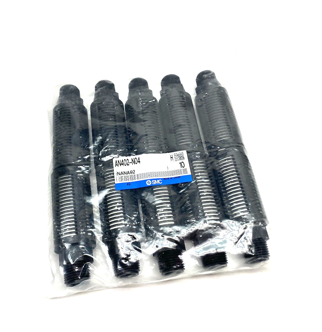 AN402-N04 | SMC Noise Reduction Pneumatic Muffler 1/2" NPT PKG OF 10 - New - Maverick Industrial Sales