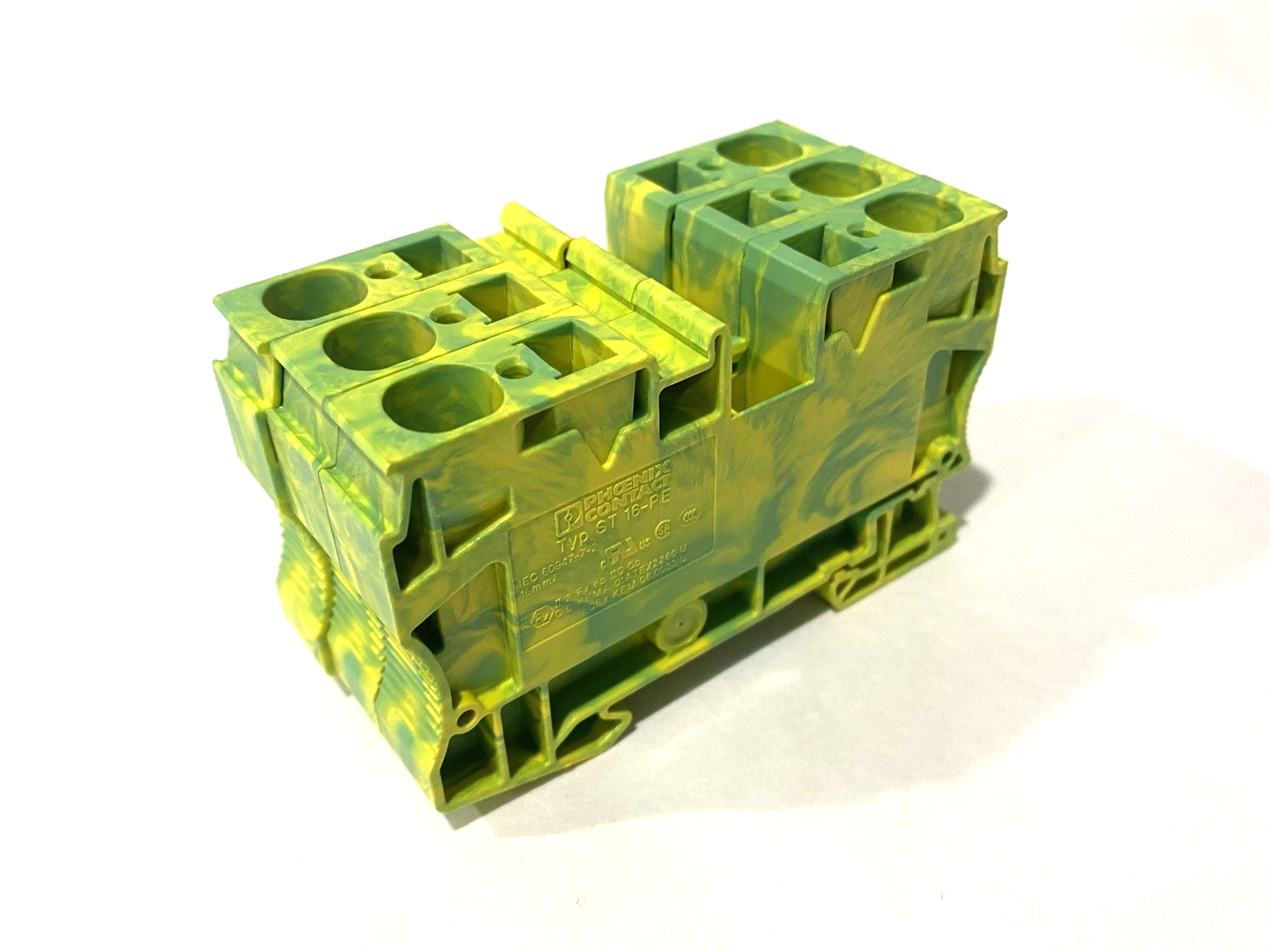 ST 16-PE | Phoenix Contact Protective Conductor Terminal Block 3036165 LOT OF 3 - Used - Maverick Industrial Sales