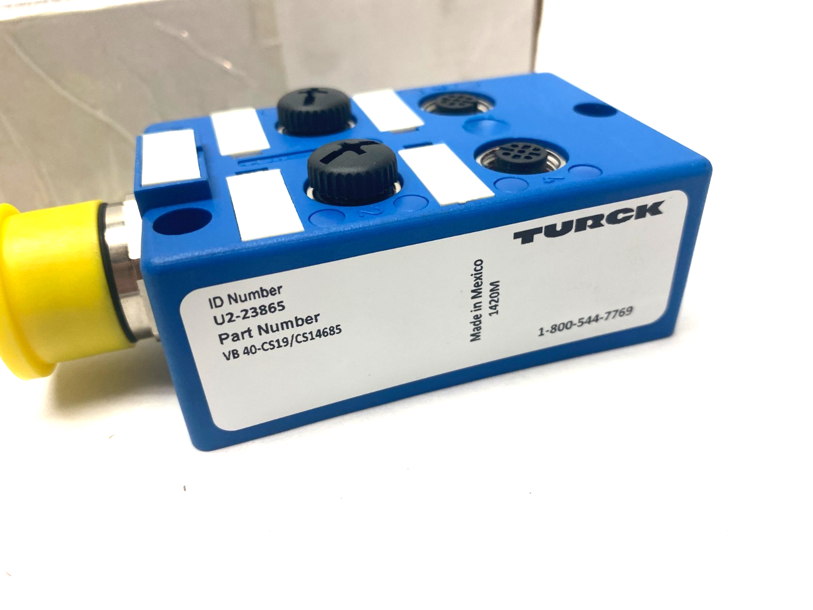 Turck VB 40-CS19/CS14685 Eurofast 4-Port Junction Box M23 Main Conn. U2-23865 - Maverick Industrial Sales