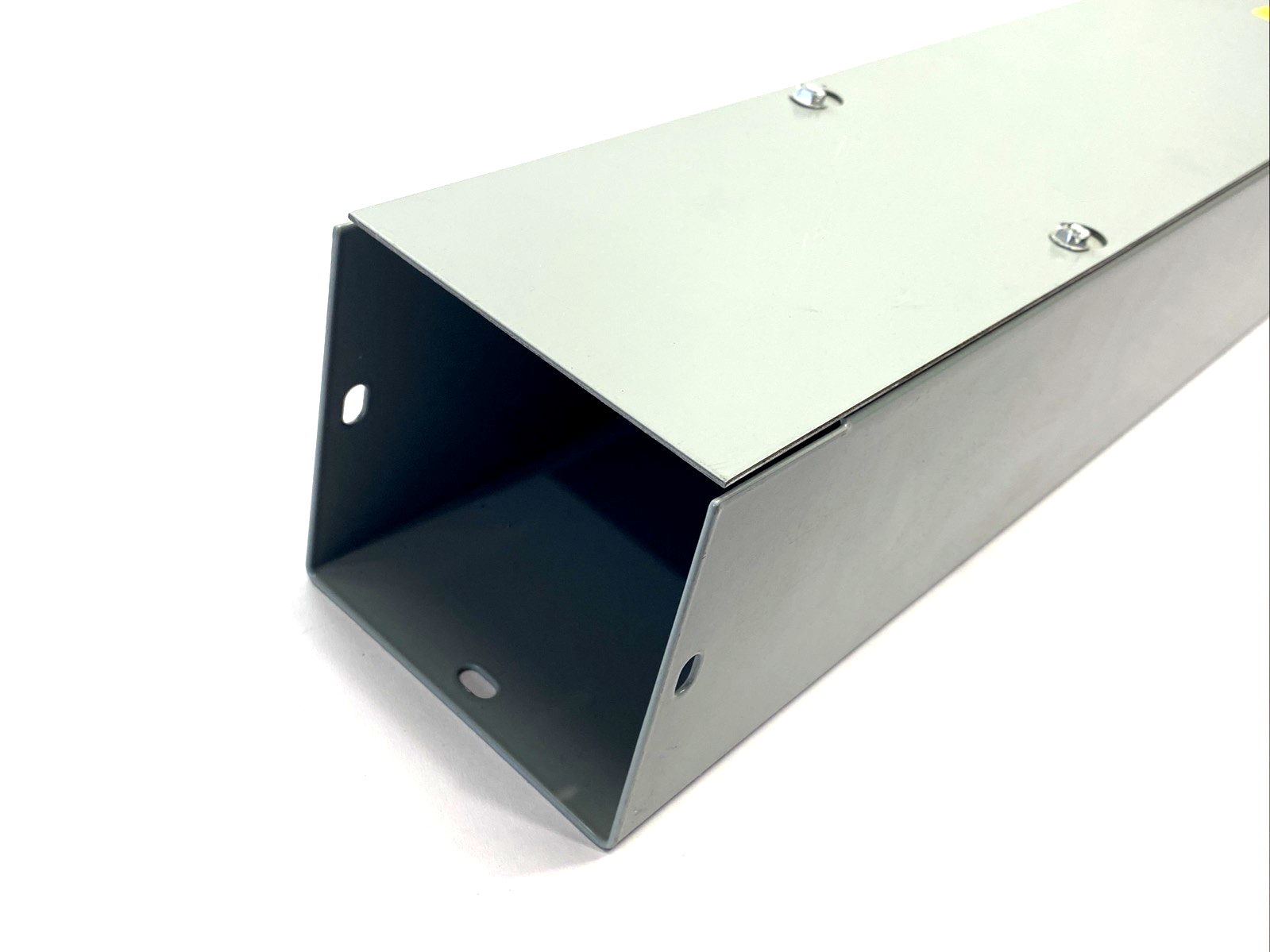 Hoffman F44T136GVP Lay-In Flat-Cover Type 1 Straight Section 4" x 4" x 36" Gray - Maverick Industrial Sales