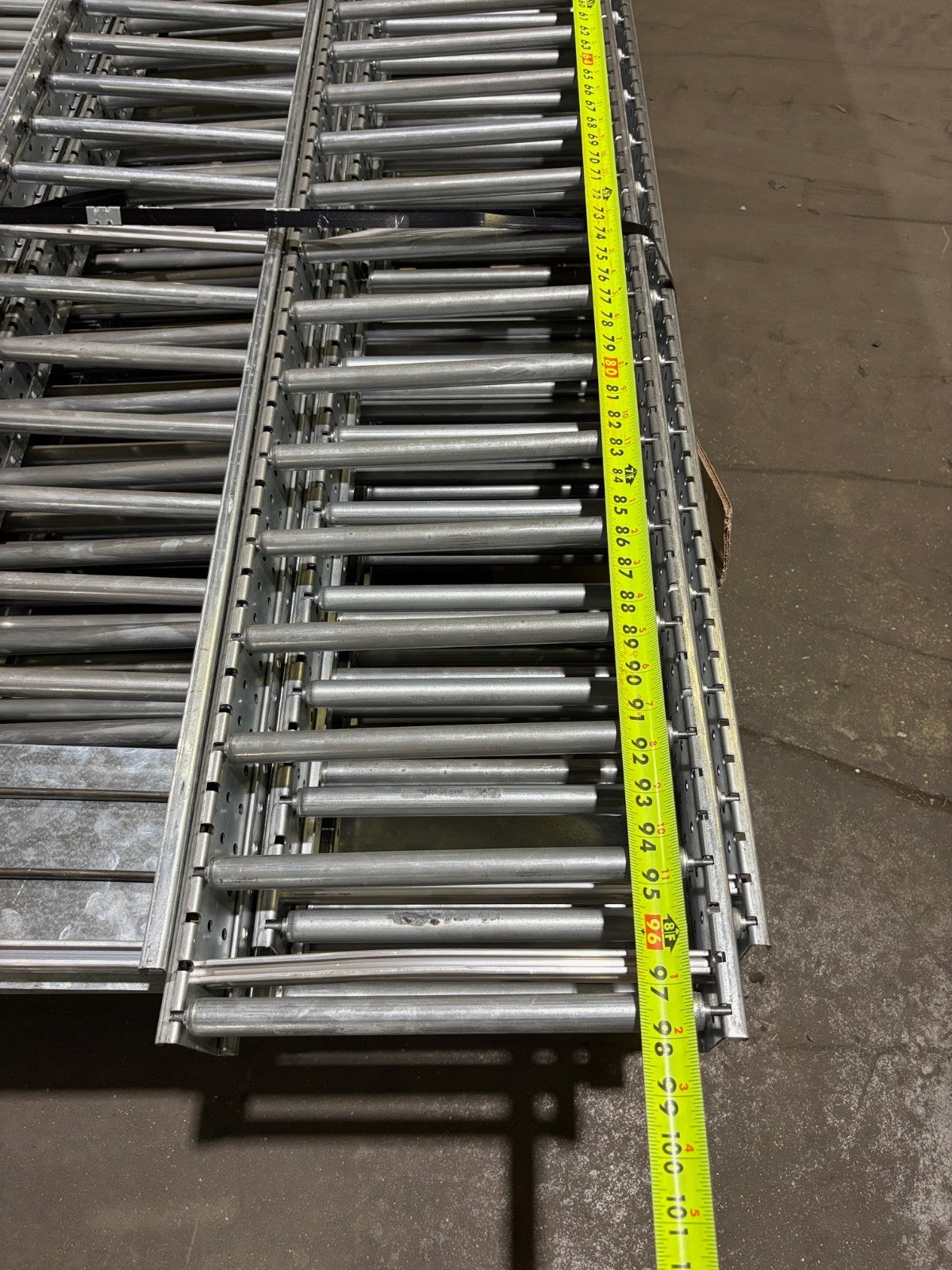 Mallard Manufacturing SKIP-12-006B Gravity Flow Racking, 98"L x 11.5"W LOT OF 20 - Maverick Industrial Sales