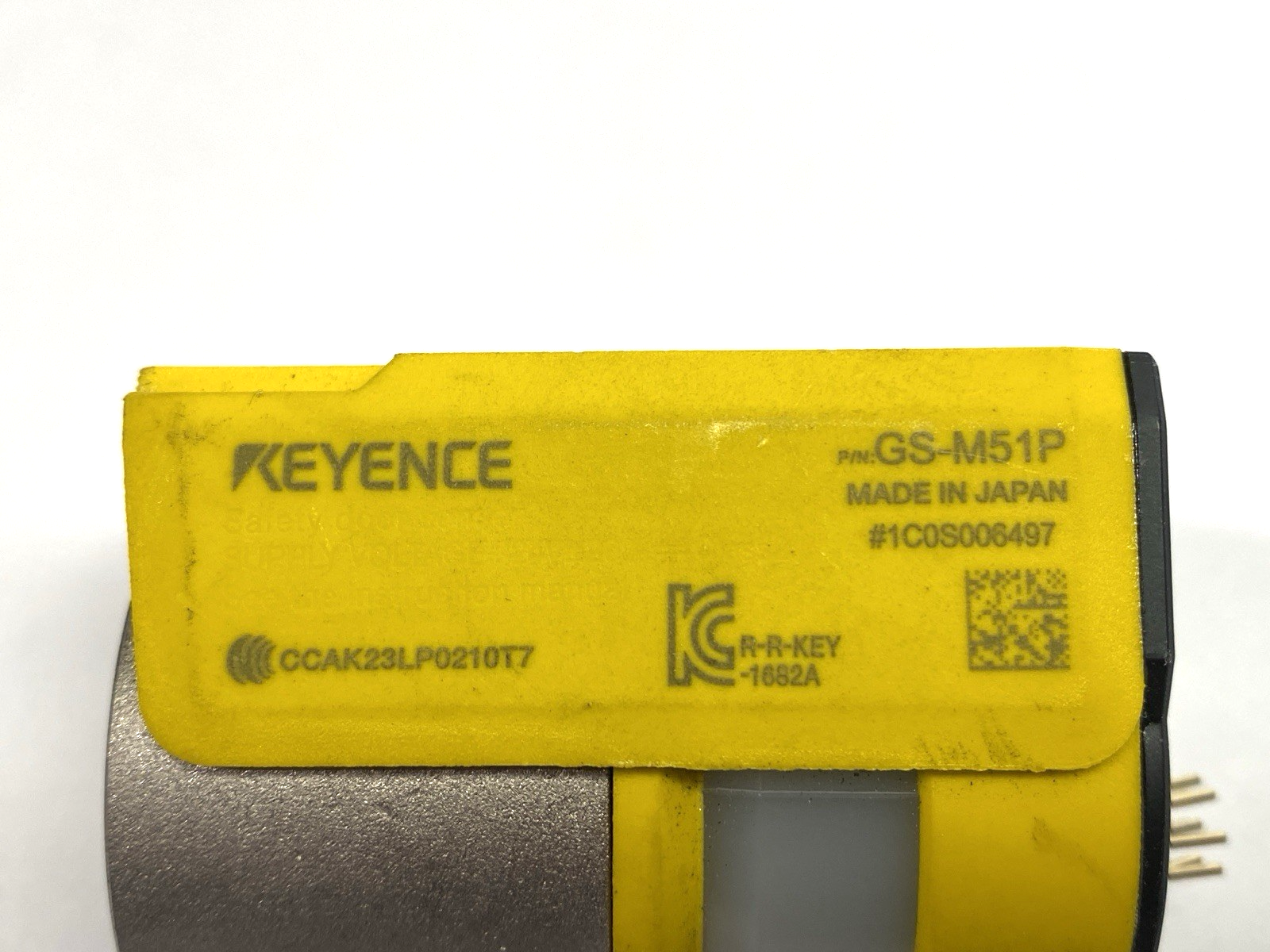 GS-M51P | Keyence Safety Door Sensor 500N Holding Force M12 Connector - For parts or not working - Maverick Industrial Sales
