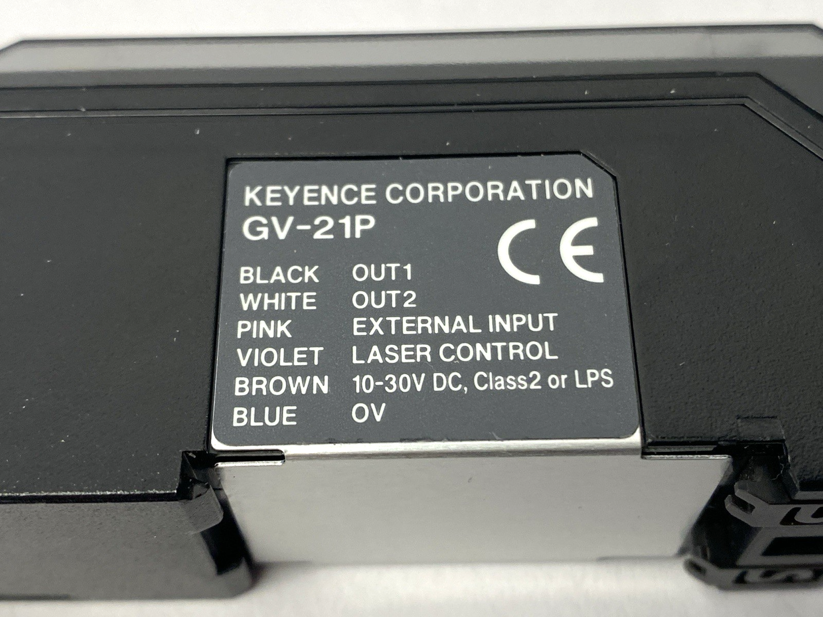 GV-21P | Keyence Digital CMOS Laser Sensor Amplifier Main Unit M12 4-Pin - Used - Maverick Industrial Sales