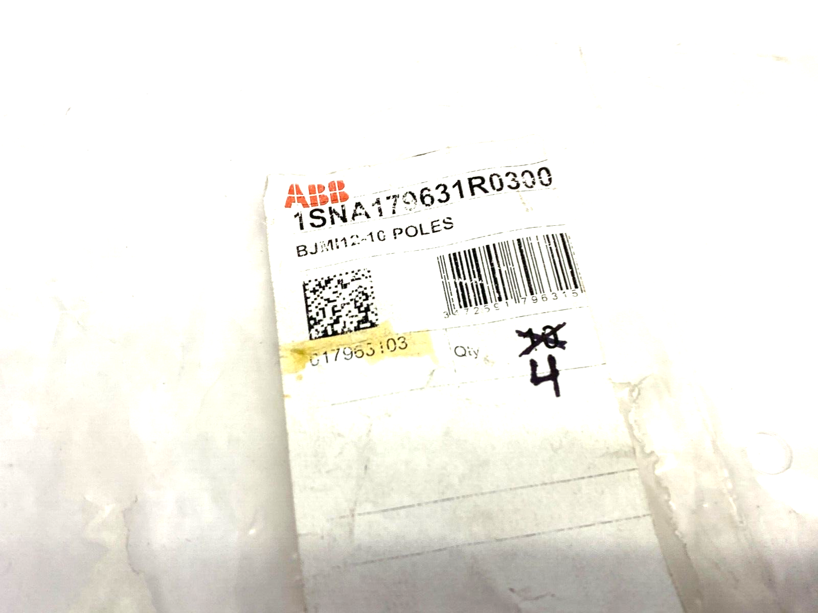 ABB Entrelec 1SNA179631R0300 Jumper Bar 10-Pole 12mm Space BJMI12-10 PKG OF 4 - Maverick Industrial Sales