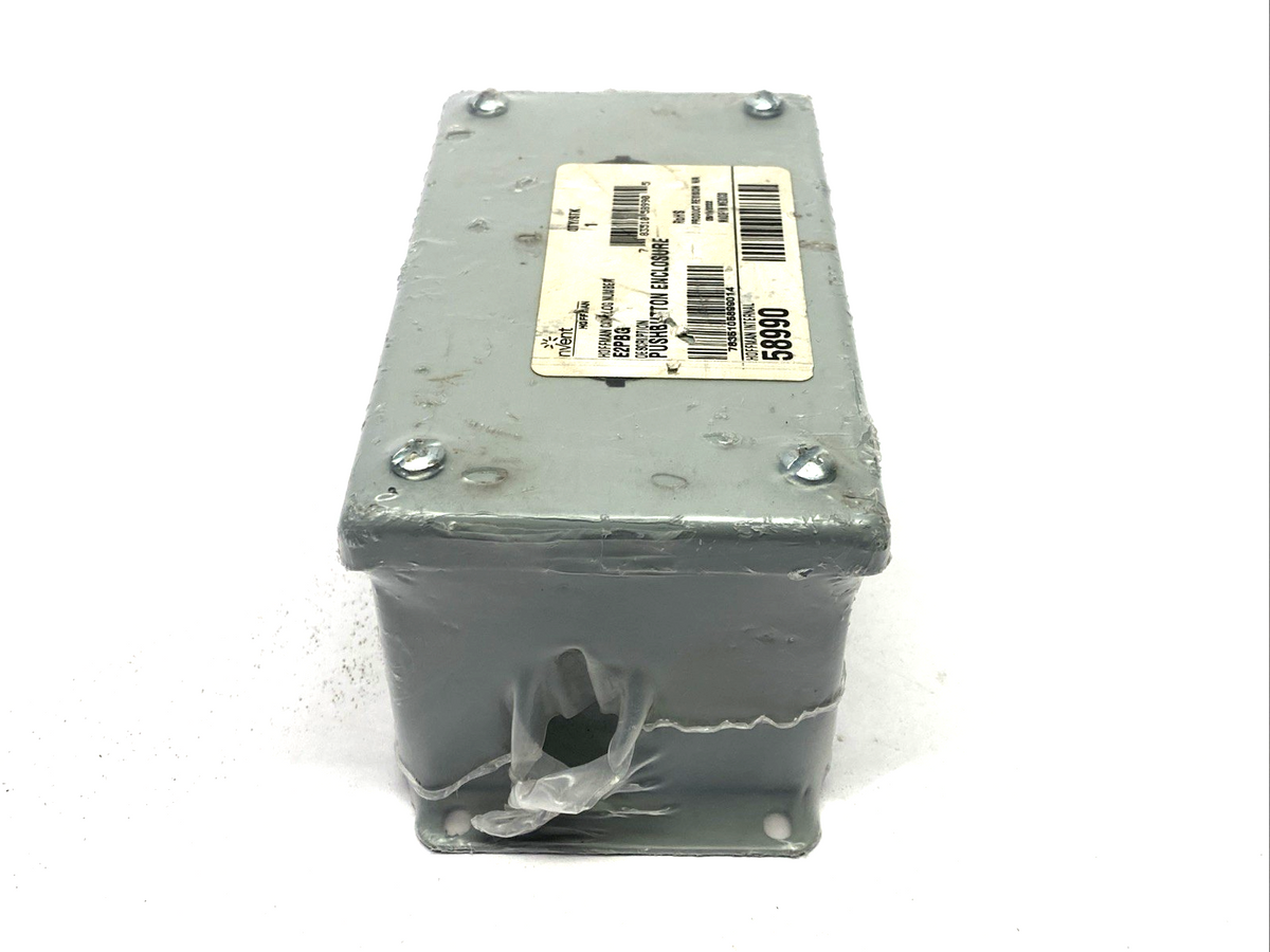 Hoffman E2PBG Pushbutton Enclosure, Type 12, 2PBx22.5mm 58990 - Maverick Industrial Sales