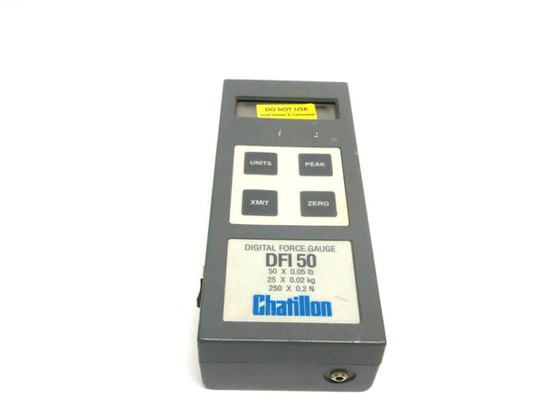 Chatillon DFI 50 Digital Force Gauge 50 x 0.05 Lb 25 x 0.02 kg 250 x 0.2 N - Maverick Industrial Sales