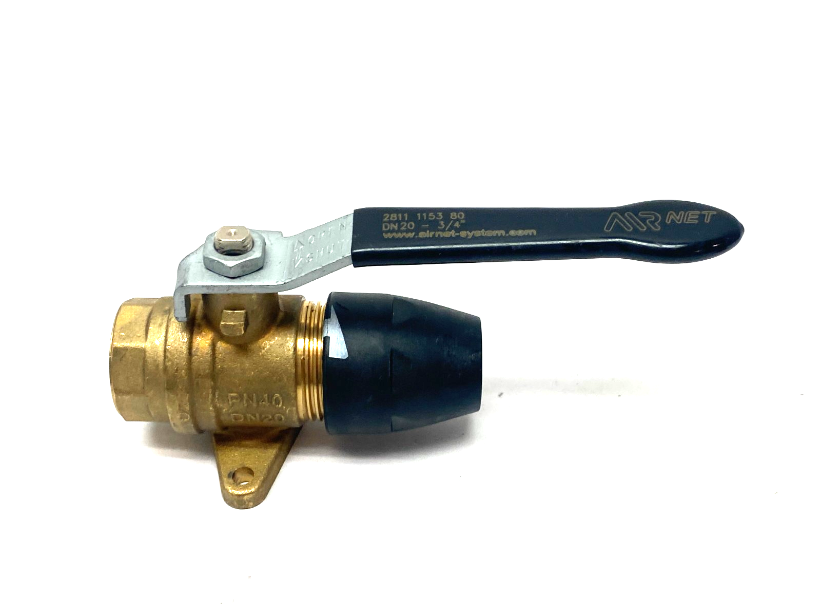 Airnet 2811 1153 80 Ball Valve Female 3/4" NPT to DN20mm Air Tube - Maverick Industrial Sales