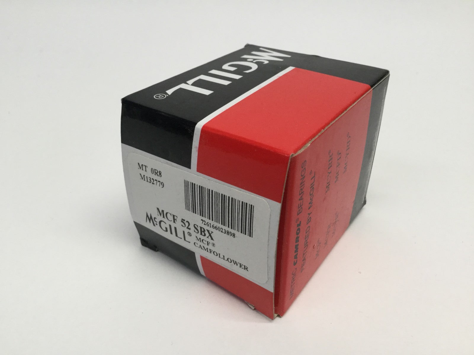 McGill MCF 52 SBX Flat Cam Follower Sealed 52mm Dia 24mm Width 20mm Stud - Maverick Industrial Sales