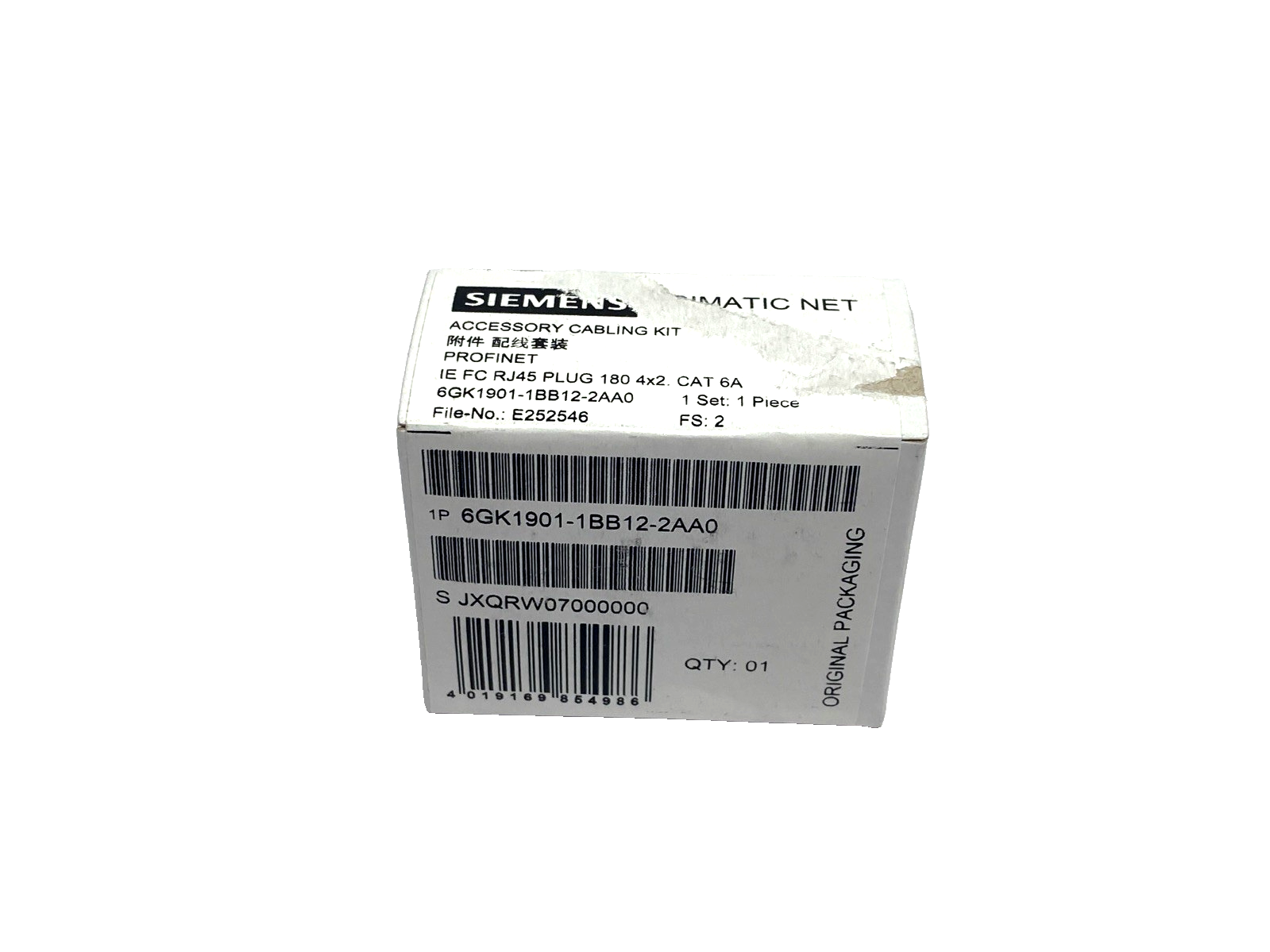 Siemens 6GK1901-1BB12-2AA0 Industrial Ethernet FastConnect RJ45 Plug 4x2 CAT6A - Maverick Industrial Sales