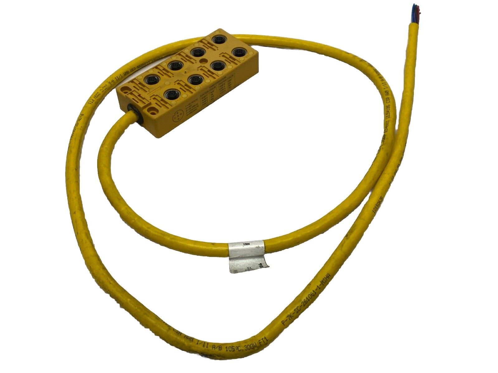 Turck VB 80-P7X9-5 Junction Box 8-Port Female M12 U07011 CUT CORD - Maverick Industrial Sales