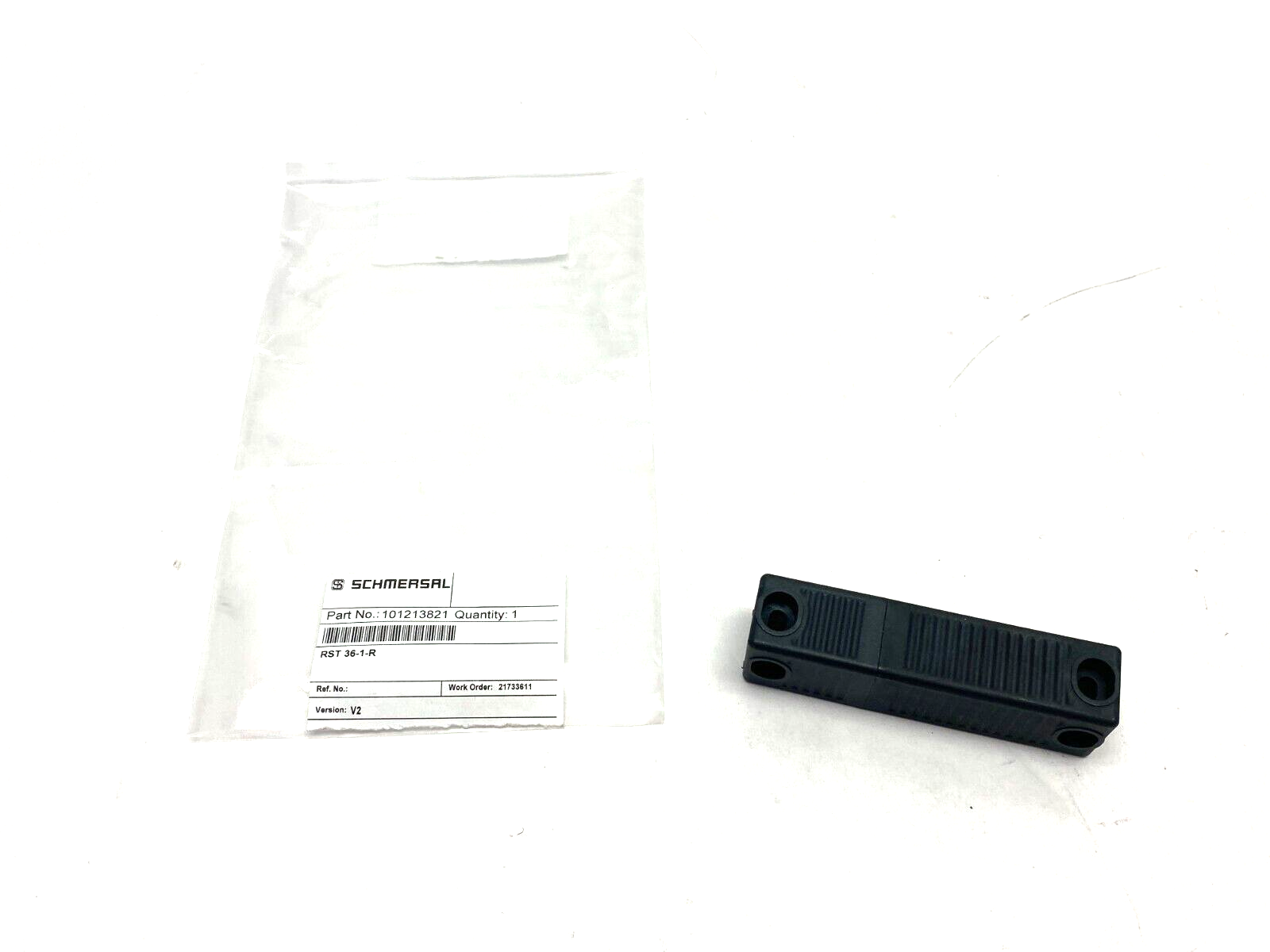 Schmersal 101213821 Magnetic Latching Safety Sensor Actuator, RST 36-1-R - Maverick Industrial Sales