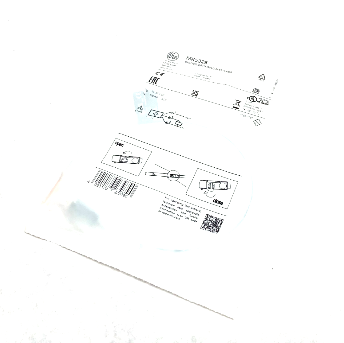 Ifm MK5328 C-Slot Cylinder Sensor PNP 10-30VDC MKC3020BBPKG/A/0,3M/ZH/ASR - Maverick Industrial Sales