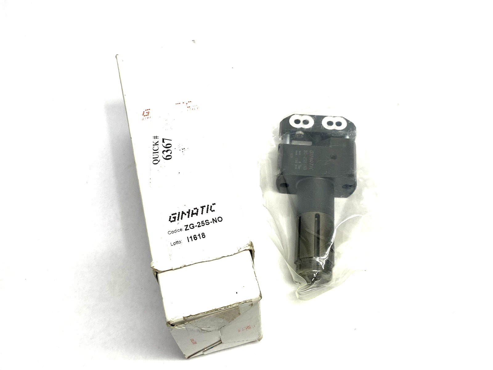 Gimatic ZG-25S-NO Linear Slides for Pneumatic Nippers, Normally Open, 25mm Dia. - Maverick Industrial Sales