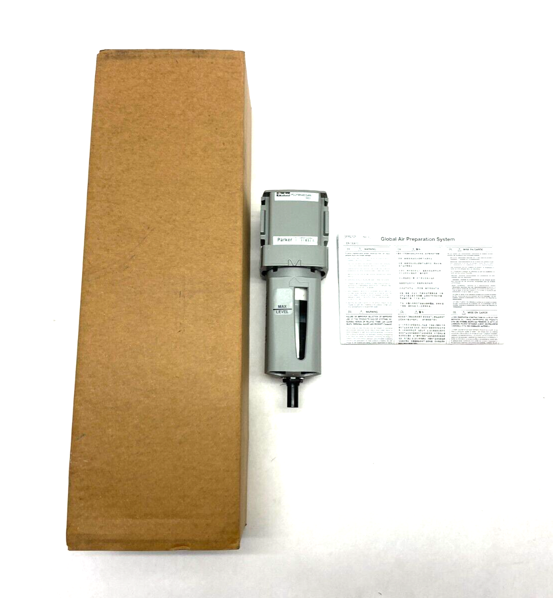 Parker P32FB94EGAN Compact Airline Particulate Filter 1/2" NPT Ports - Maverick Industrial Sales