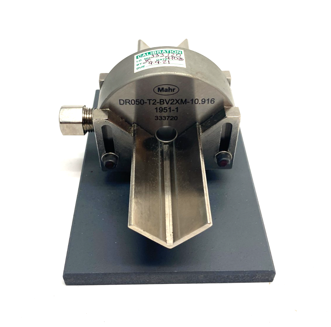 Mahr 333720 Dimensionair 2-Jet Air Ring Gauge DR050-T2-BV2XM-10.916 w Base Plate - Maverick Industrial Sales