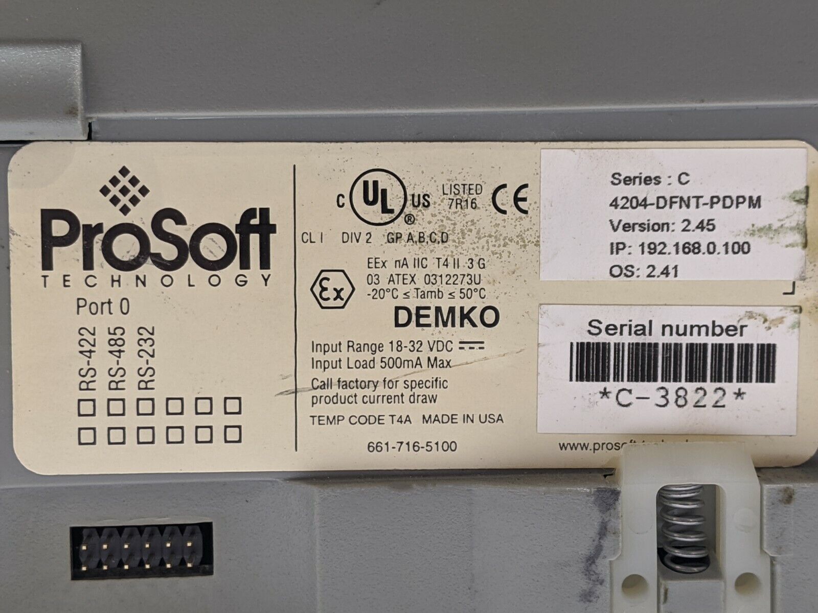 4204-DFNT-PDPM | ProSoft 4204-DFNT-PDPM ProLinx Gateway Ethernet/IP to ...