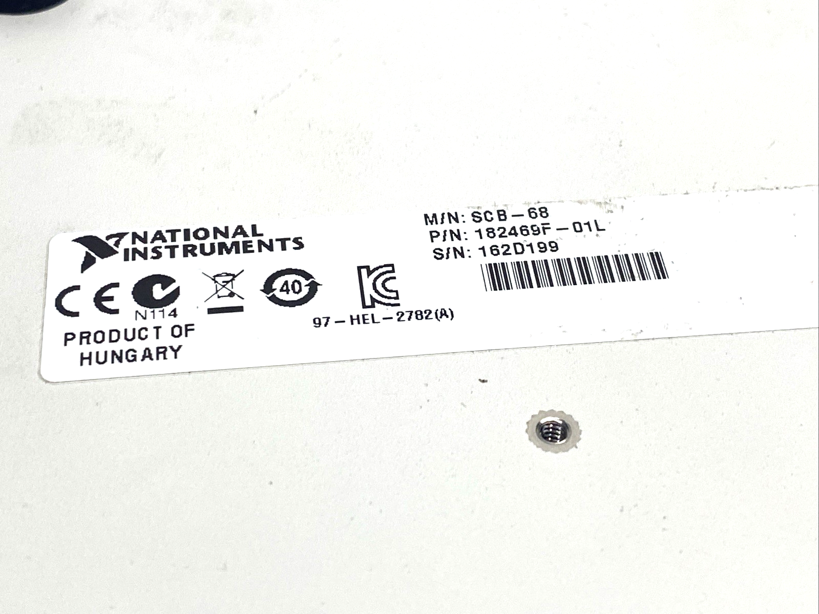 SCB-68 | National Instruments 68-Pin Shielded I/O Terminal Block Unit 182469F-01L - For parts or not working - Maverick Industrial Sales