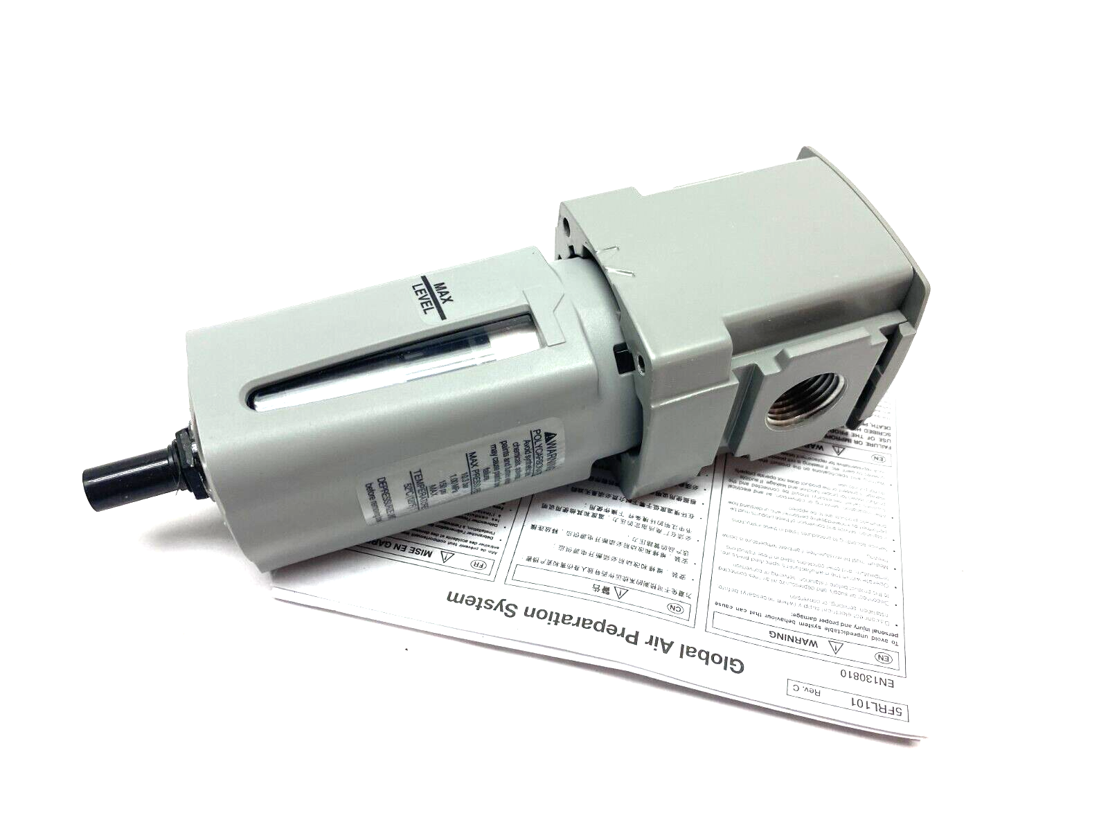 Parker P32FB94EGAN Compact Airline Particulate Filter 1/2" NPT Ports - Maverick Industrial Sales