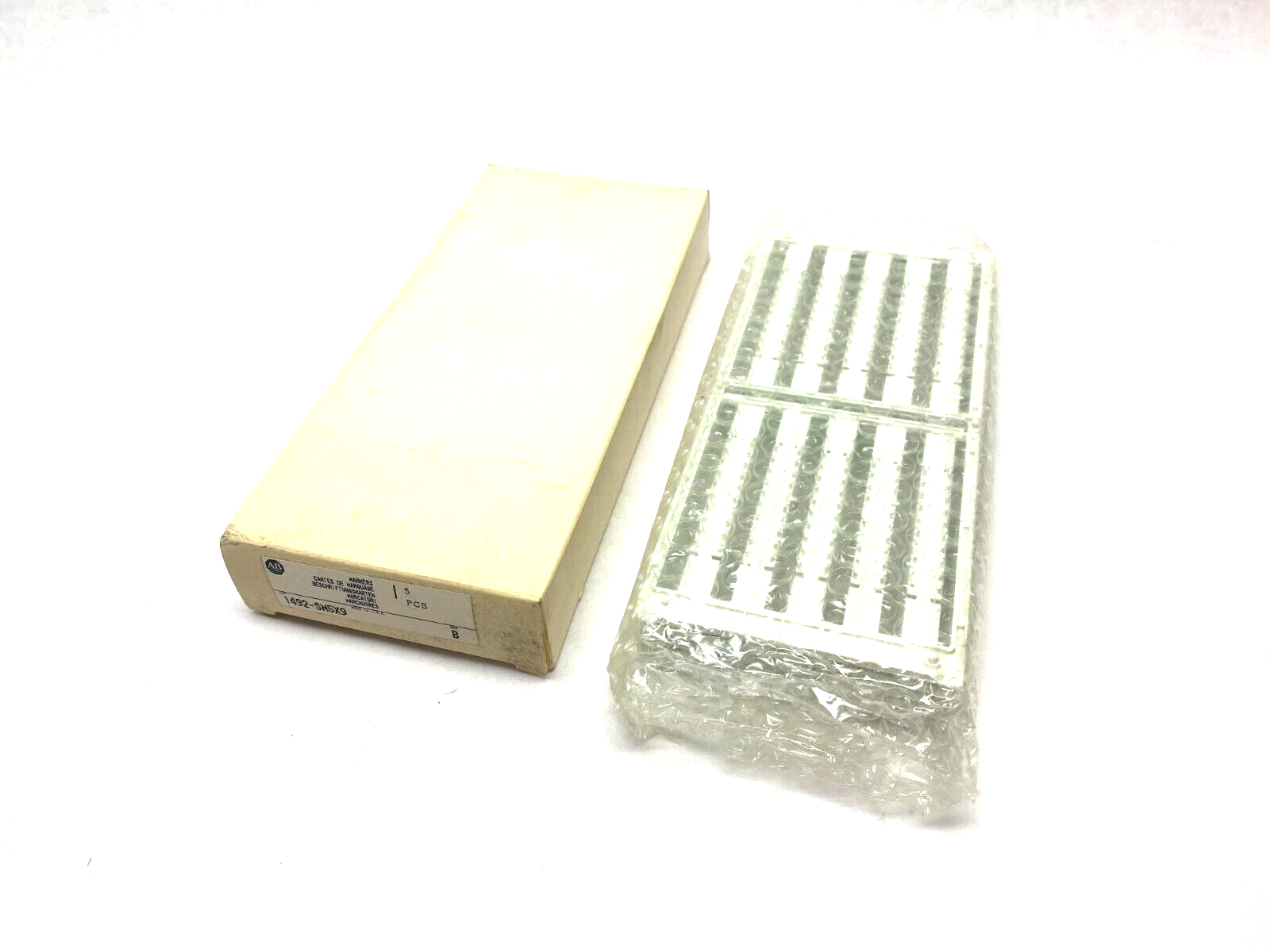 Allen Bradley 1492-SM5X9 Ser. B Blank Terminal Marker Card White BOX OF 5 SHEETS - Maverick Industrial Sales