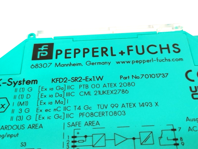 Pepperl+Fuchs KFD2-SR2-EX1.W Switch Amplifier 70101737 - Maverick Industrial Sales