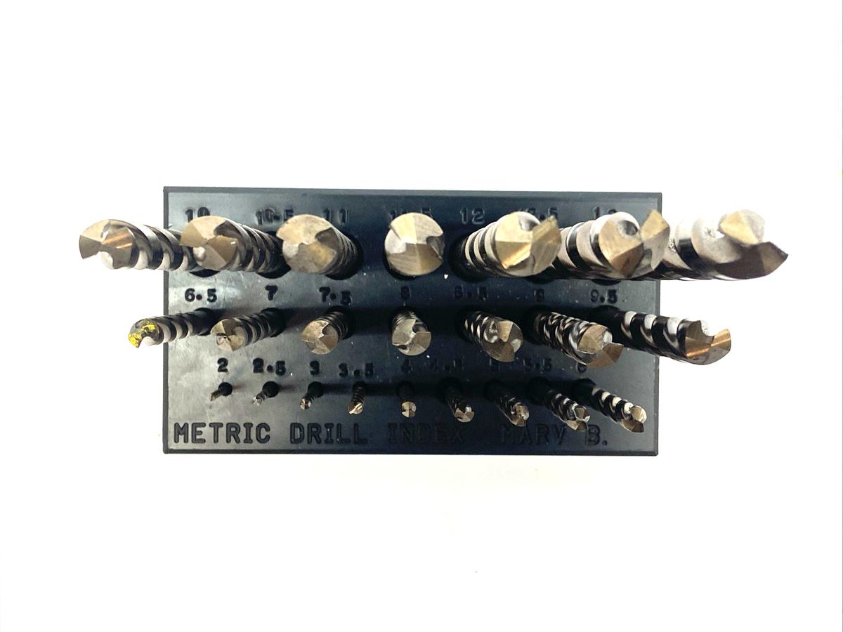 Hertel Metric Drill Set, Sizes 2mm to 13mm, 0.5 Increments, SET OF 23 DRILL BITS - Maverick Industrial Sales