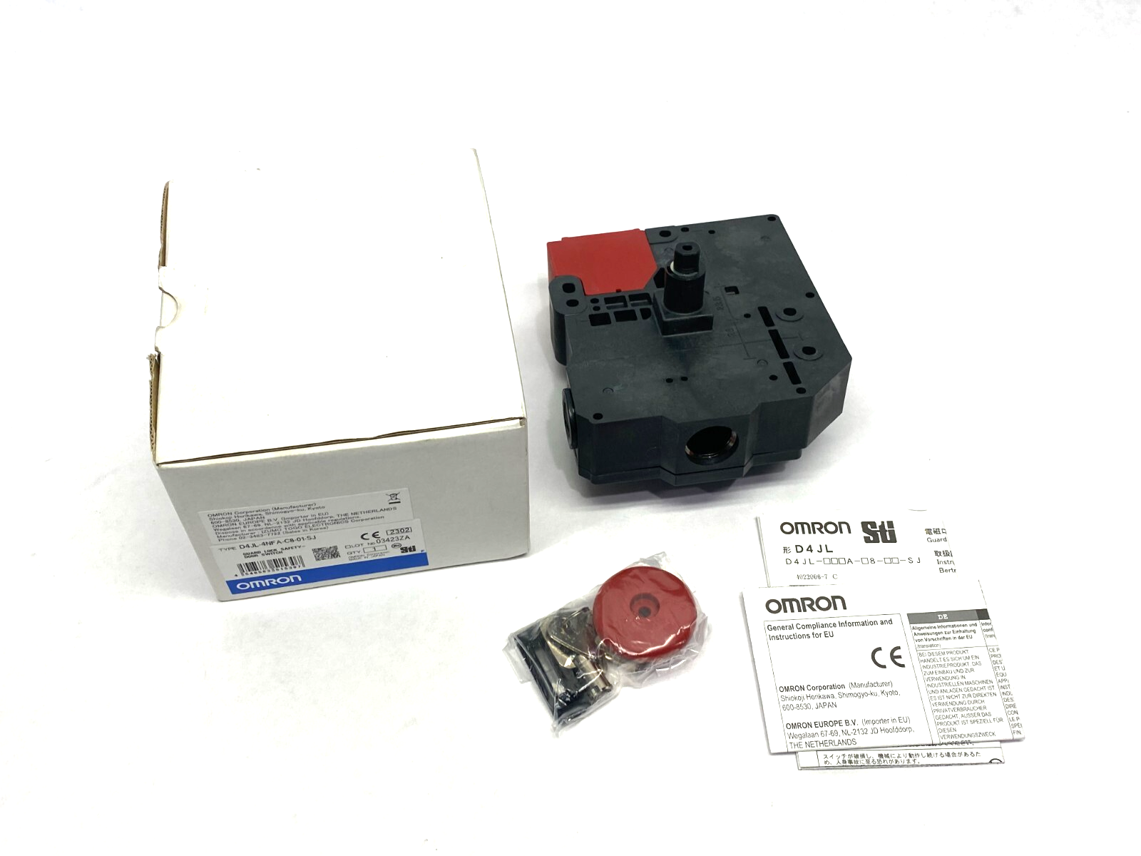 Omron D4JL-4NFA-C8-01-SJ Guard Lock Safety Door Switch - Maverick Industrial Sales