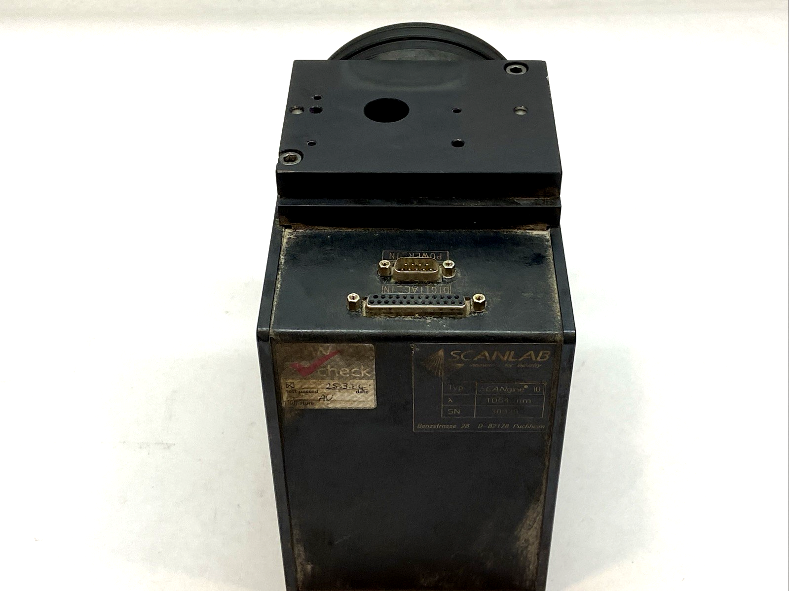 SCANgine 10 | SCANLAB Laser Scan Head 10mm 1064nm - For parts or not working - Maverick Industrial Sales