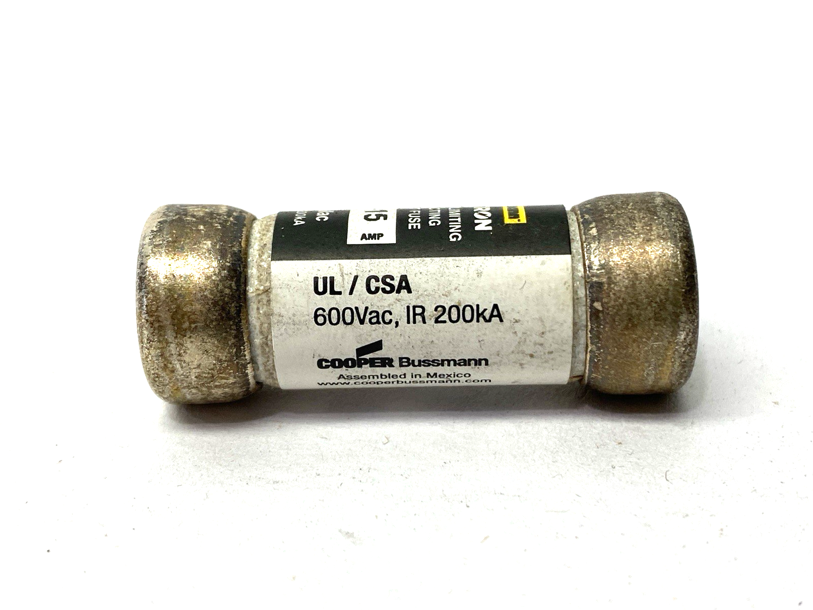 Cooper Bussmann JJS-15 Limitron Fast-Acting Fuse Class T 600VAC 15A LOT OF 5 - Maverick Industrial Sales