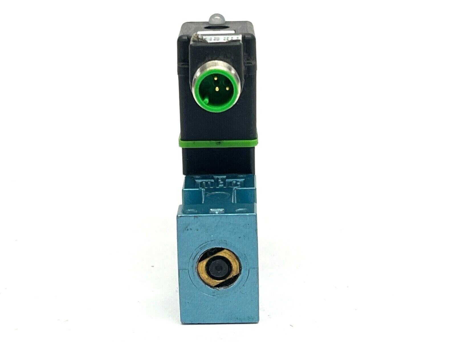 Mac Valves 45A-L00-DDAJ-1JM Solenoid Valve 24VDC w/ MURR 7000-42081 Connector - Maverick Industrial Sales