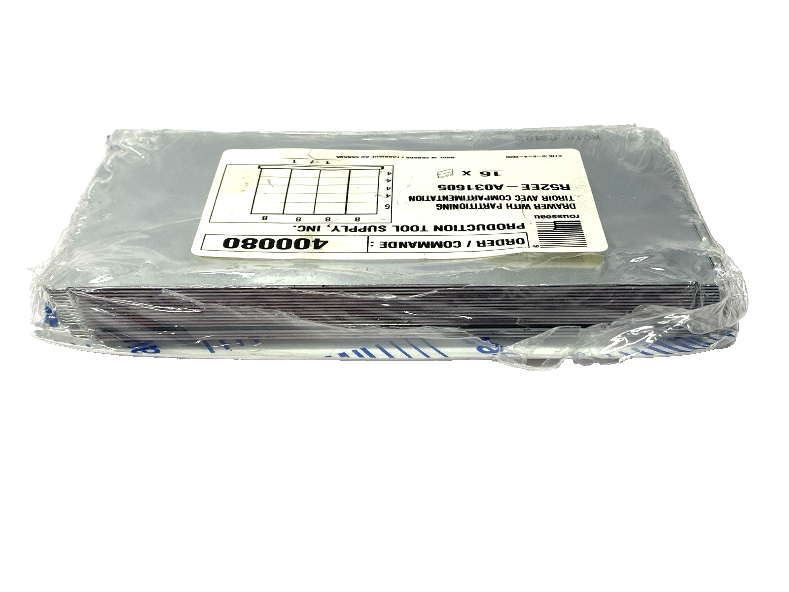 R52EE-A031605 | Rousseau Drawer Partitioning PACK OF 16 - New – Open box - Maverick Industrial Sales