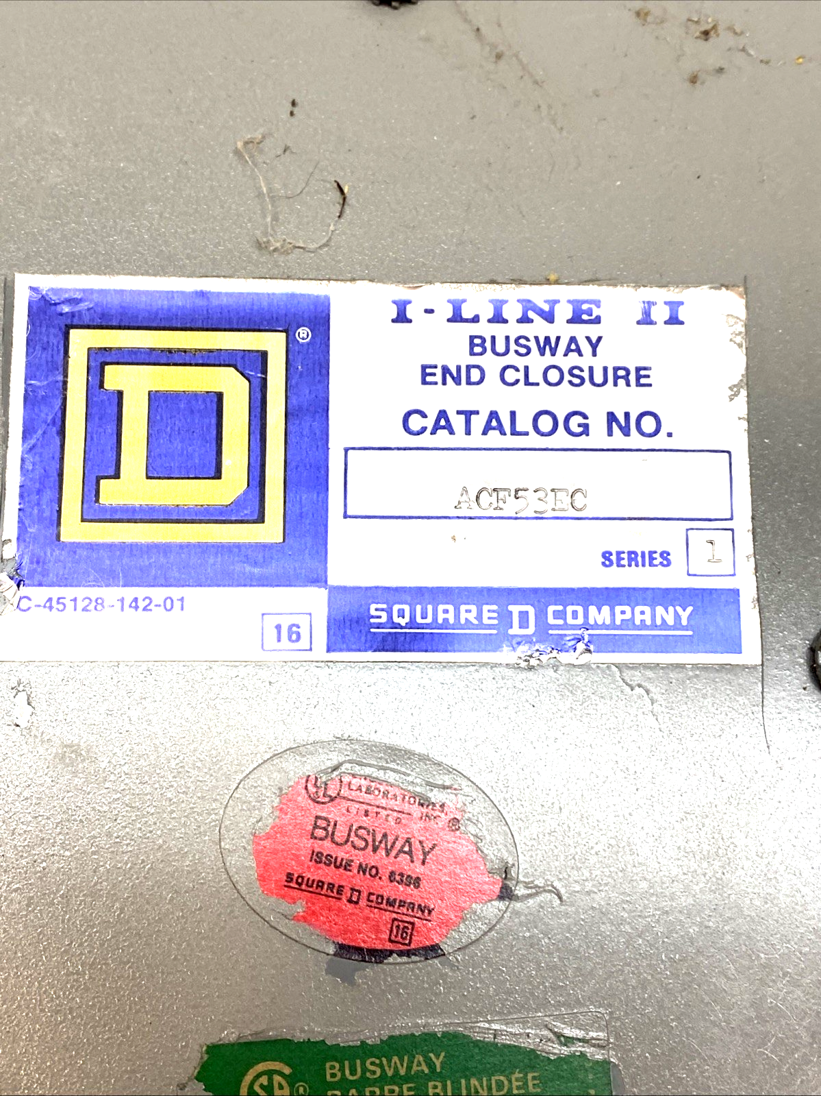Square D Company ACF53EC End Closure, I-Line Busway, max 1000A rated, end caps - Maverick Industrial Sales