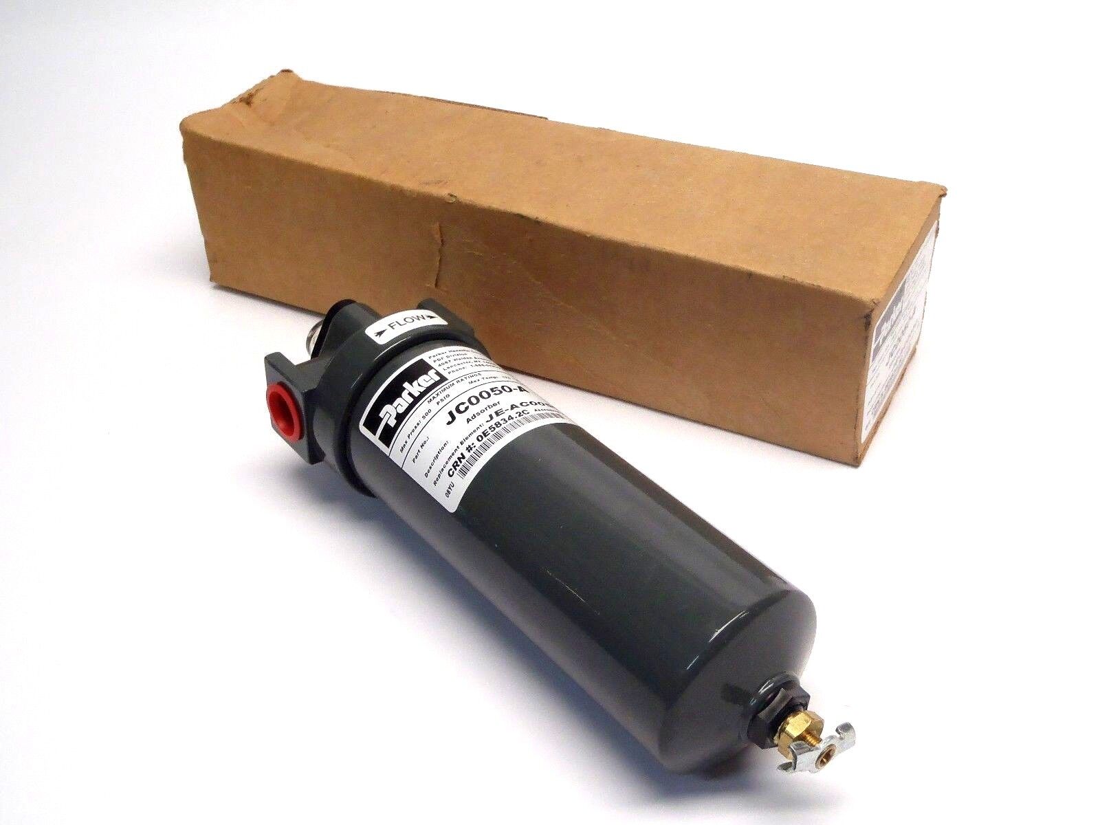 Parker JC0050-A Compressed Air Filter Absorber 500 PSIG 175 Degree F Max Temp. - Maverick Industrial Sales