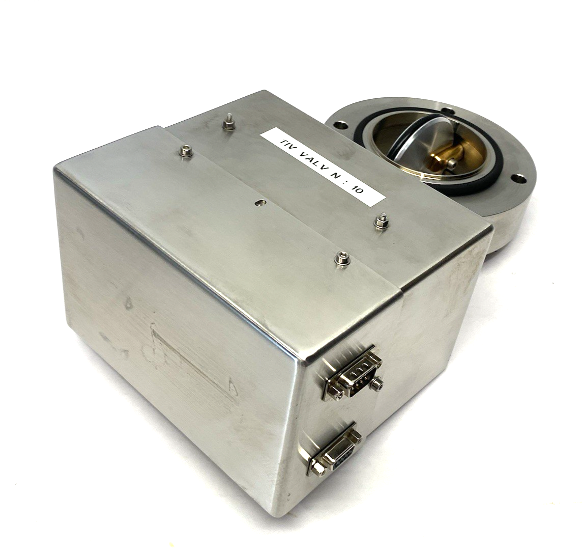 Stainless Steel TIV Butterfly Valve, 68mm ID, 130mm OD, RS232 9-pin Connection - Maverick Industrial Sales
