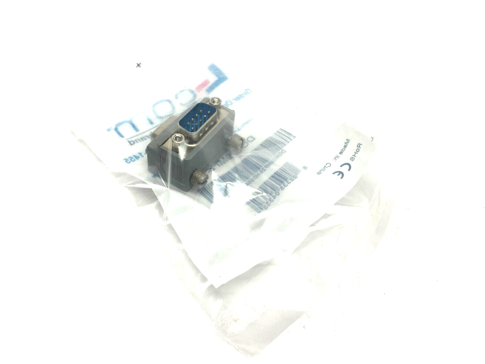 Lcom DG909MF2 Low Profile Right Angle Adapter DB9 Male to Female Cable Exit 2 - Maverick Industrial Sales