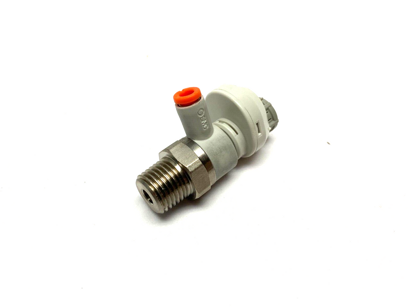 SMC AS2201FS-N02-03 Speed Control Fitting w/ Scale 1/4" NPT Thread 5/32" OD Tube - Maverick Industrial Sales