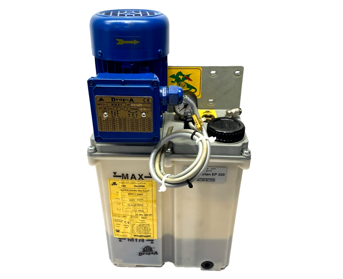 Dropsa Negri Bossi 3902096 Lubrication System MOT.3 M56B4, 3096156 - Maverick Industrial Sales