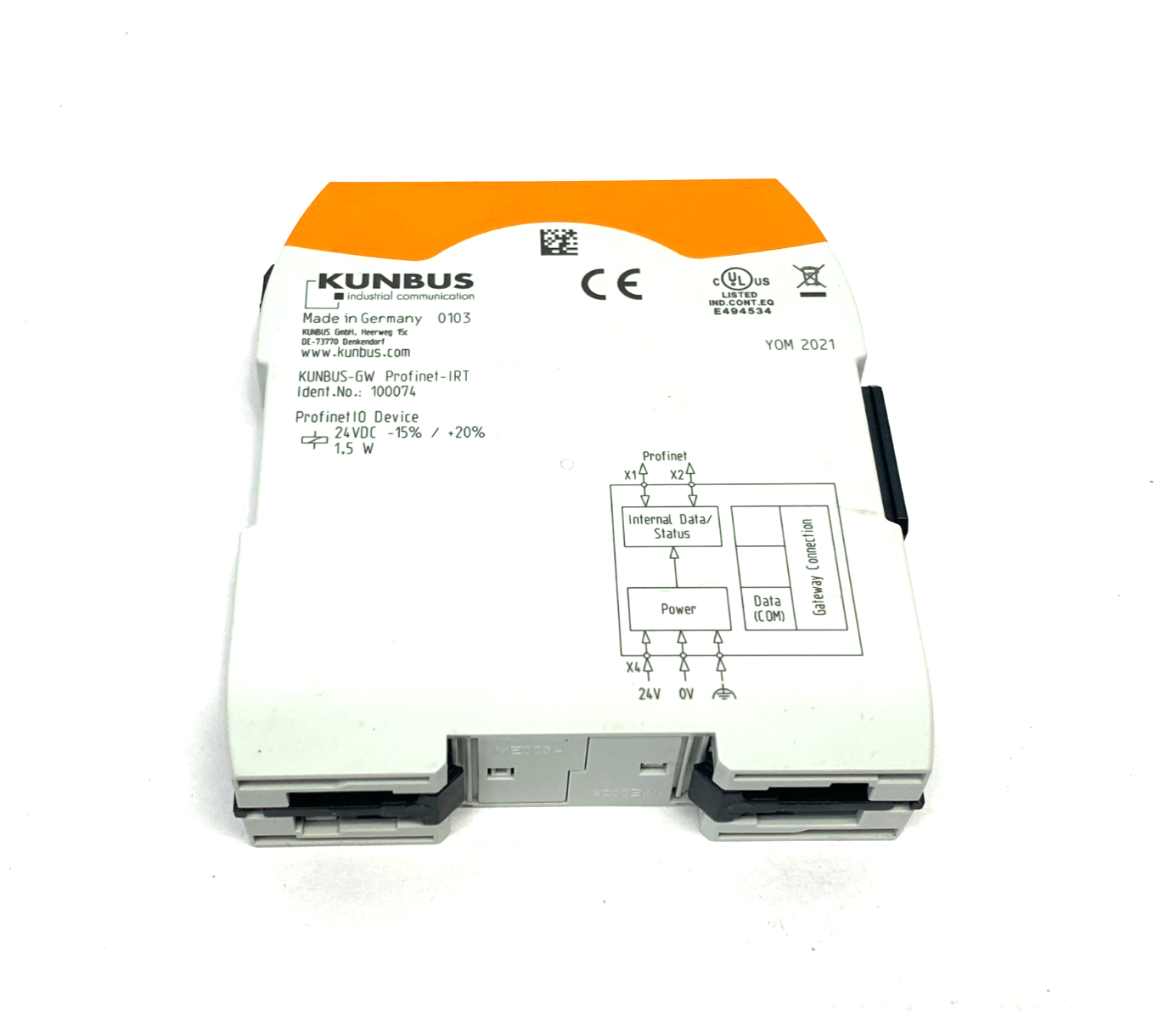 Kunbus 100074 RevPi Gate PROFINET IRT Expansion Module KUNBUS-GW - Maverick Industrial Sales