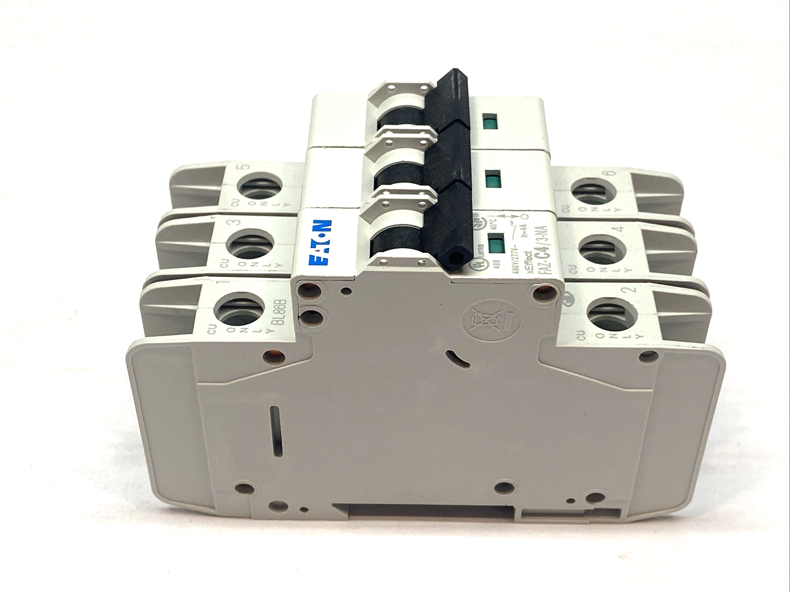 Eaton FAZ-C4/3-NA Circuit Breaker 3-Pole C-Curve 4A 102242 - Maverick Industrial Sales