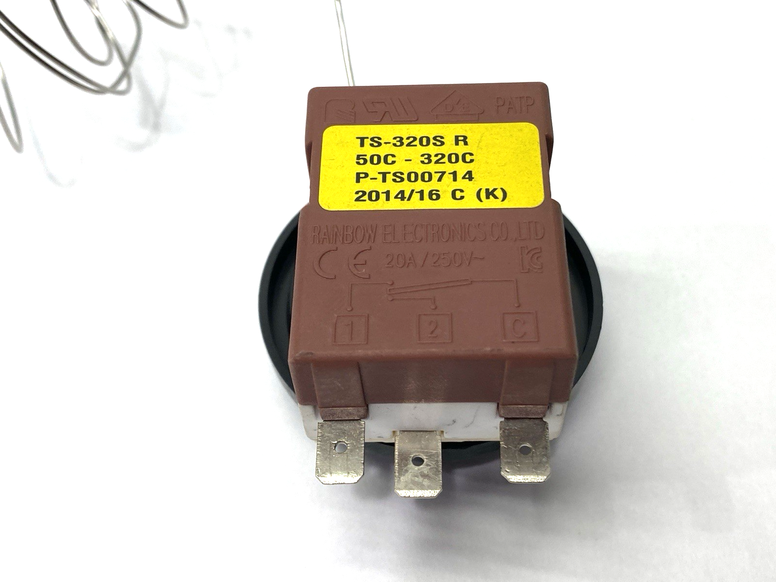 Rainbow Electronics TS-320S R Thermal Protection Switch 250V 20A - Maverick Industrial Sales