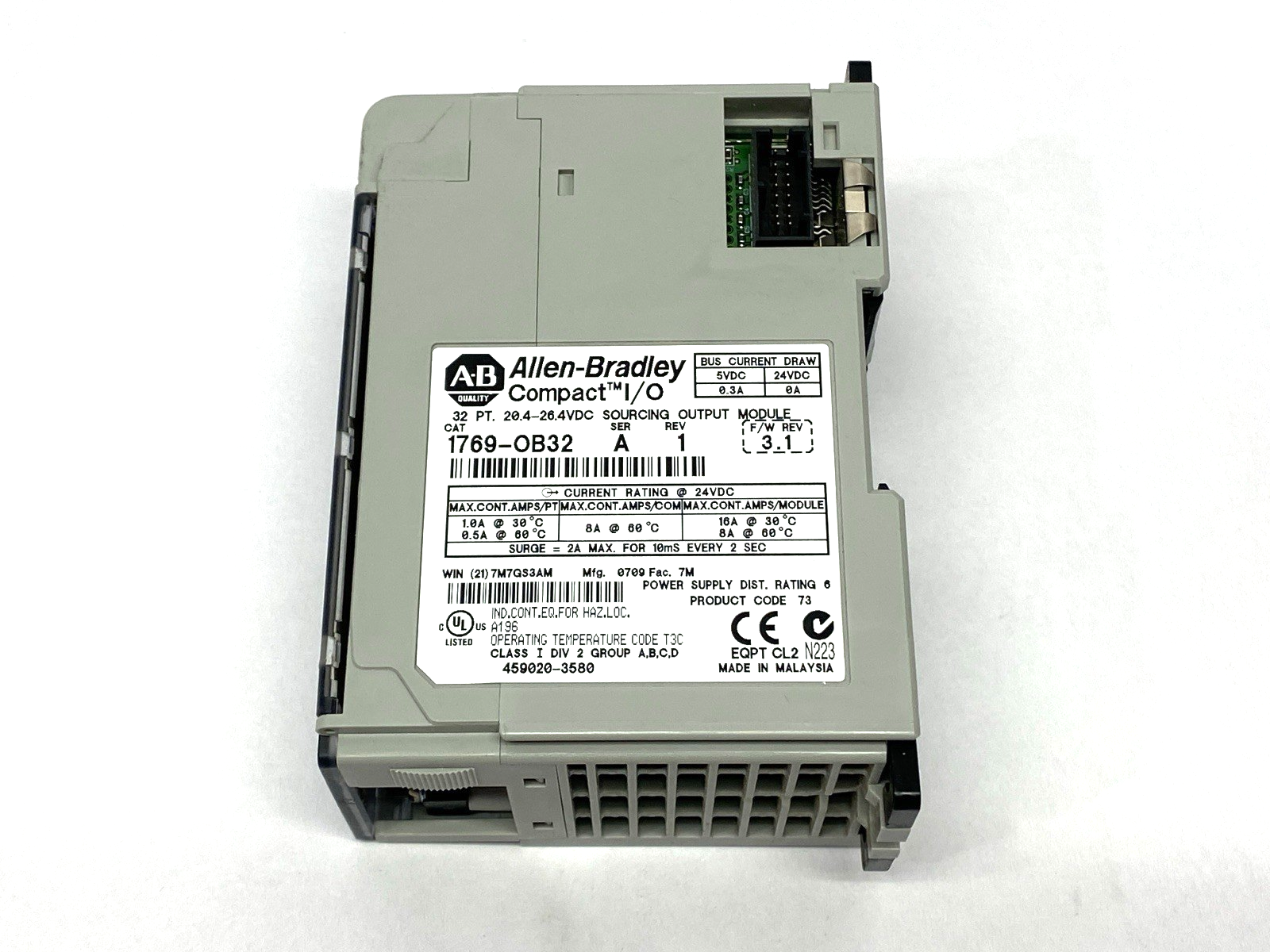 Allen Bradley 1769-OB32 Ser. A Rev. 1 Compact I/O Sourcing Output Module 32Pt - Maverick Industrial Sales