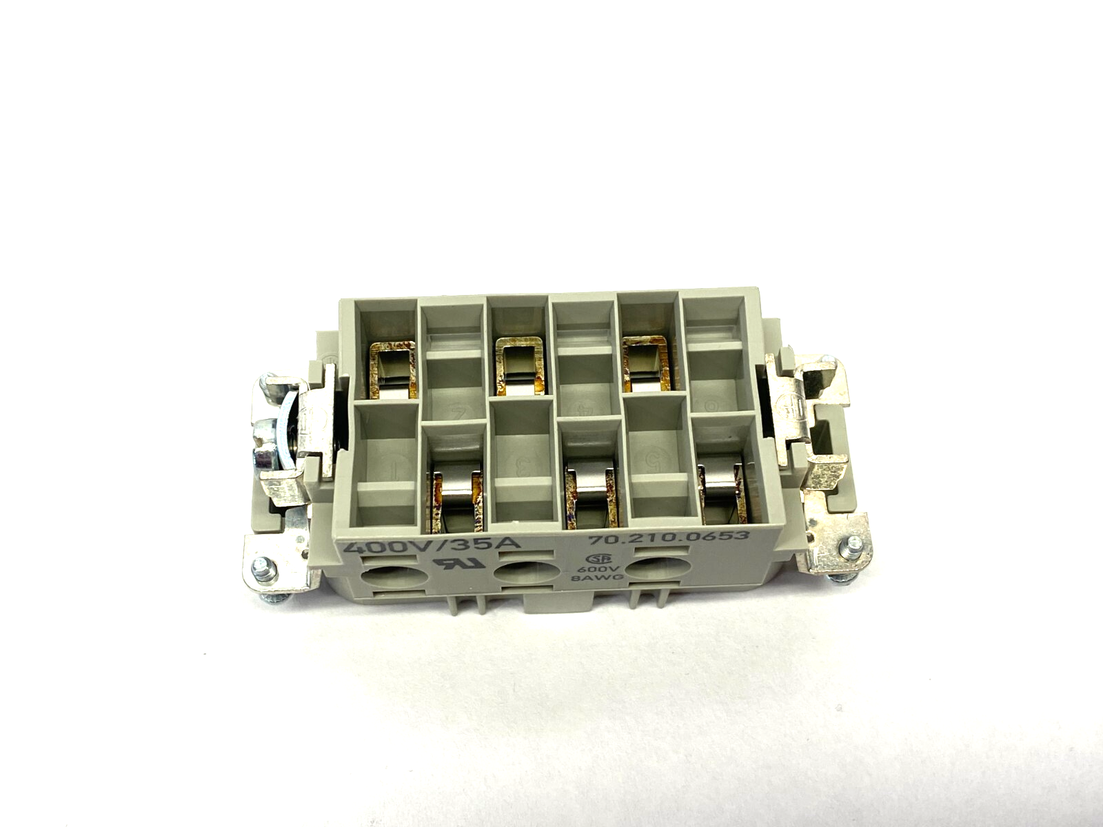 Wieland 70.210.0653.0 Revos Male Power Connector Insert POW STS 6 6,0 40 AG - Maverick Industrial Sales