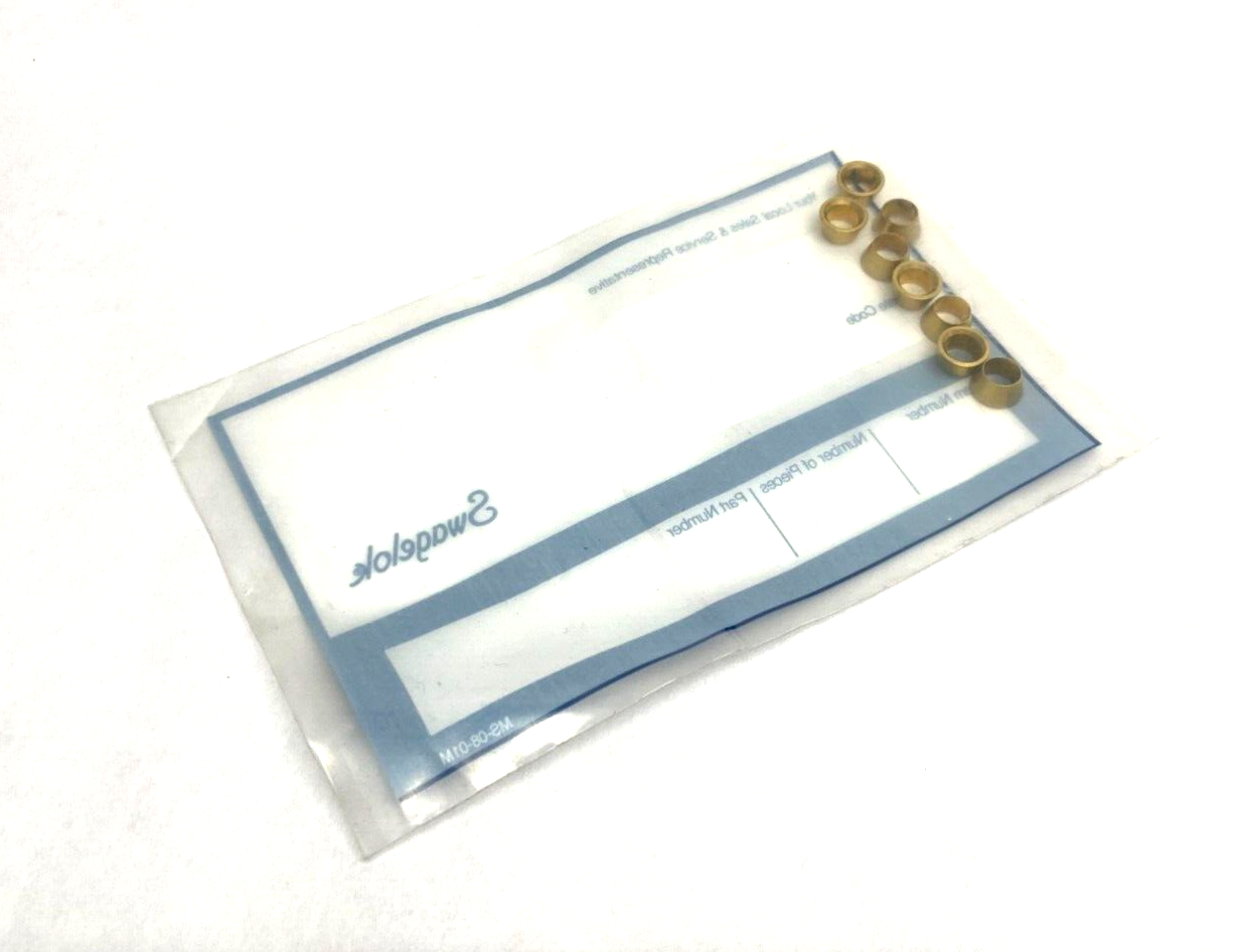 Swagelok B-403-1 Brass Front Ferrule for 1/4" Tube PKG OF 8 - Maverick Industrial Sales