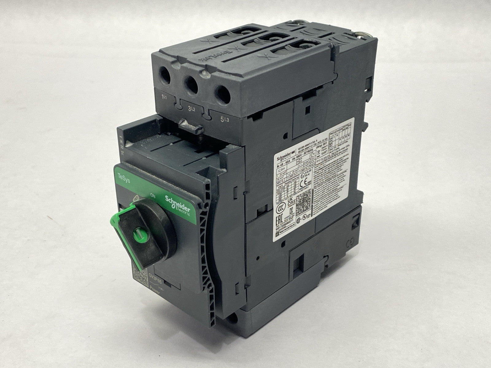 GV3P65 | Schneider Electric TeSys Deca Manual Starter and Protector 3P 48-65A - Used - Maverick Industrial Sales