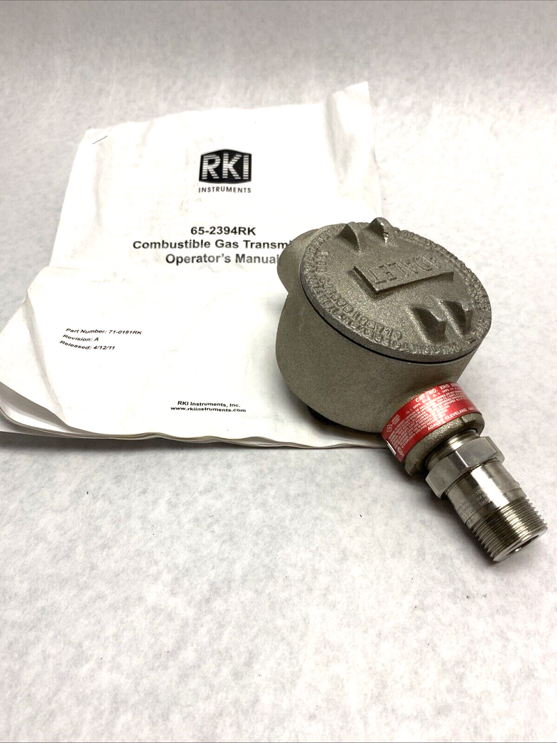 RKI Adalet 65-2394RK-HC/Butane Combustable Gas Transmitter XISH Series 61-1011RK - Maverick Industrial Sales