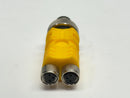 Turck VBRS 4.4-2SKM 3 Actuator Sensor Splitter Male M12 4-Pin 2x Female M8 3-Pin - Maverick Industrial Sales