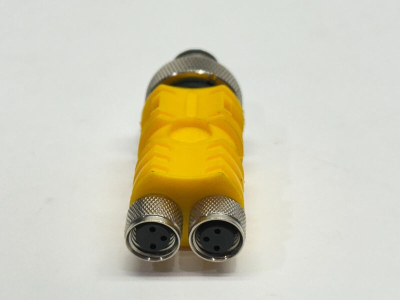 Turck VBRS 4.4-2SKM 3 Actuator Sensor Splitter Male M12 4-Pin 2x Female M8 3-Pin - Maverick Industrial Sales