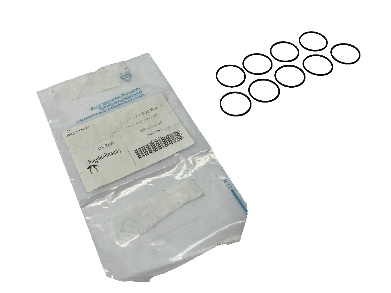 Scheugenpflug 3DIC00189 O-Ring 27mm x 1.5mm NBR LOT OF 9 - Maverick Industrial Sales