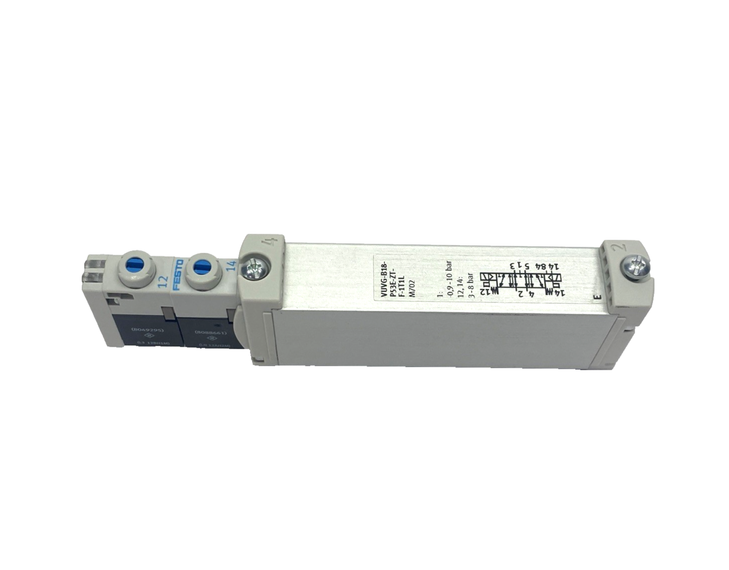 Festo VUVG-B18-P53E-ZT-F-1T1L Solenoid Valve 5/3 Exhausted 8004895 - Maverick Industrial Sales