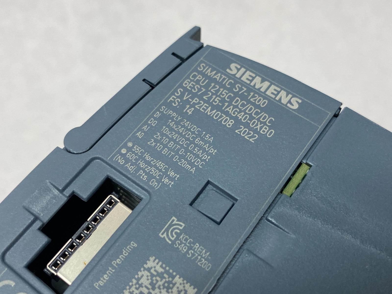 Siemens 6ES7 215-1AG40-0XB0 SIMATIC S7-1200 Compact CPU Module 1215C DC/DC/DC - Maverick Industrial Sales